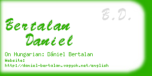 bertalan daniel business card